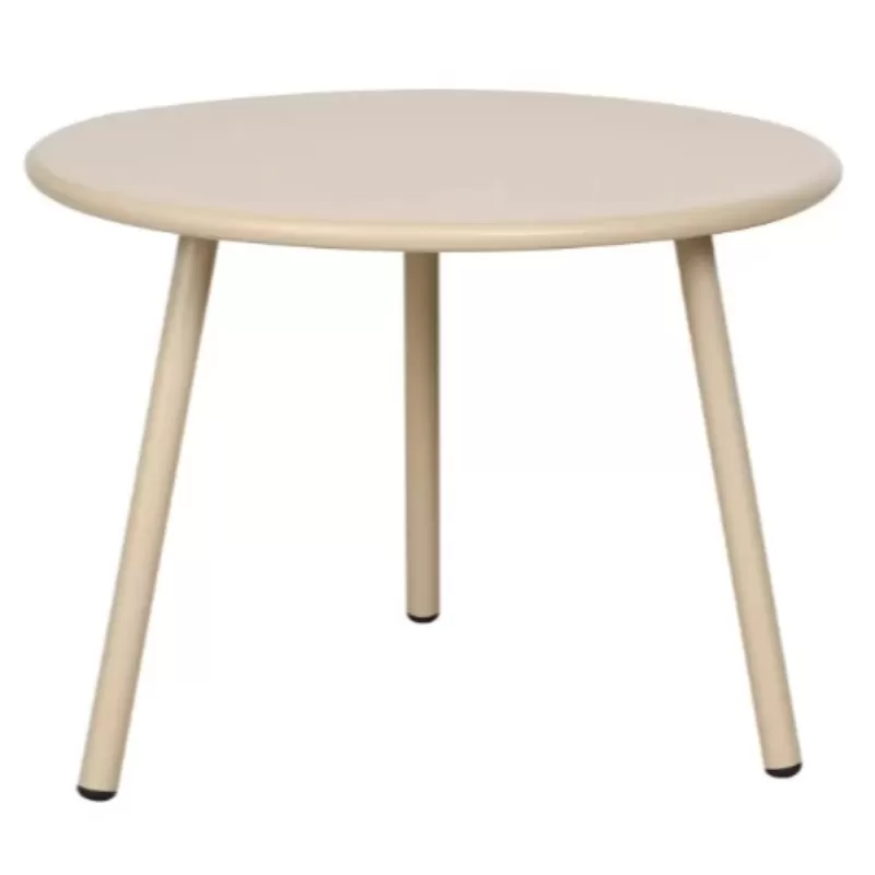 Mesa De Centro/Lateral Em Alumínio Fendi | Summer - Alt. 40 Cm X ø 50 Cm