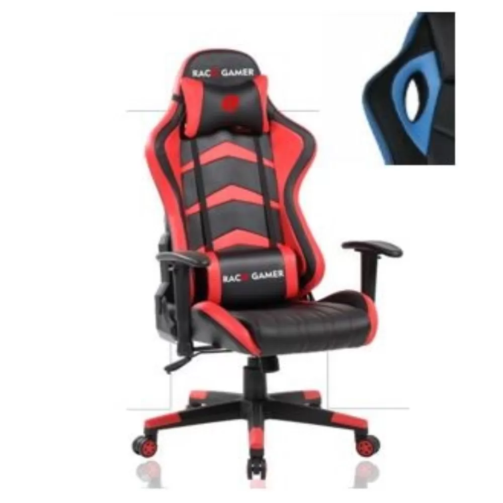 Cadeira PC Gamer Racer Profissional - Preto / Azul. A Melhor Cadeira PC Gamer. Qualidade Excepcional! MXRacer Preto/Azul